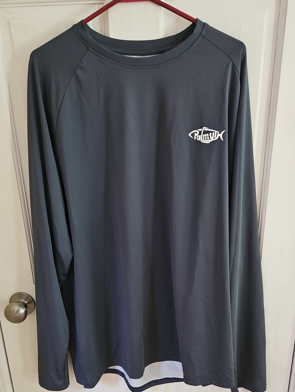 Men's Long-Sleeve Outdoor/Fishing Shirt - Charcoal Gray